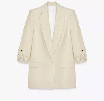 ZARA 롤업 슬리브 린넨 블렌드 자켓