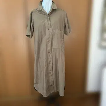 마가렛호웰 반팔 셔츠 원피스