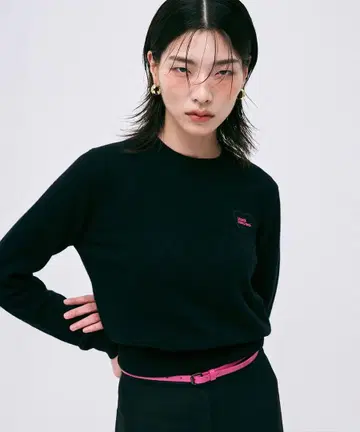 RACCOON BLENDED ROUND NECK HEART LOGO