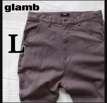glamb Rays Jodhpurs 밑단 리브 팬츠 스트레치 L