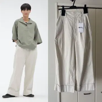 [ 새상품 ] 2024AW MHL. 코튼 팬츠 0 마가렛 하우엘