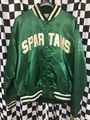 BORO 80s USA starter 나일론 바시티 자켓 그린 L