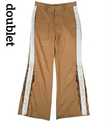 doublet 더블렛 카오스 자수 트라우저 팬츠 플레어 팬츠