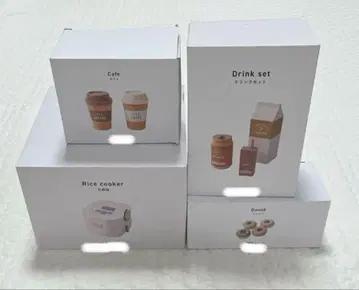 새상품 미사용 쓰리코인즈 소꿉놀이 밥솥 카페 도넛 드링크 세트