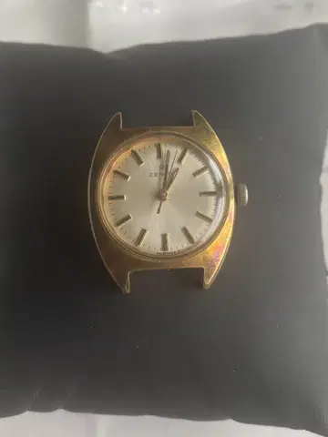 제니스 ZENITH 골드 수동 와인딩 남성용 손목시계 1950년대 앤티크