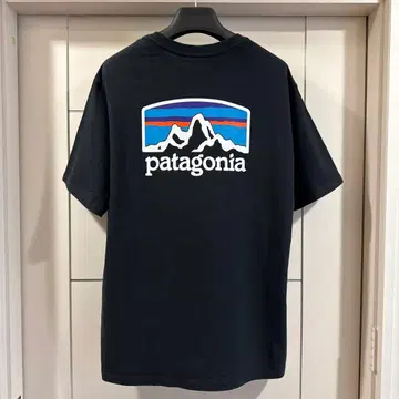 patagonia 파타고니아 티셔츠 블랙 백 프린트 블랙 M