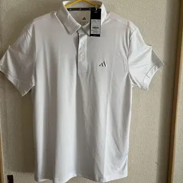 adidas 화이트 피케 셔츠 XL JE8292