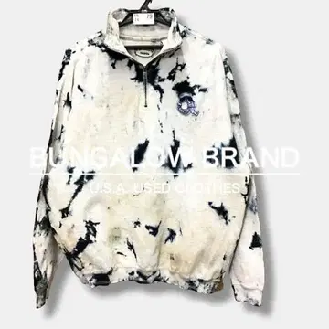 BUNGALOWBRAND 하프 지퍼 타이다이 맨투맨 ME14-178