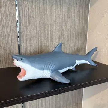 상어 피규어 입을 벌린 디자인 약 50cm