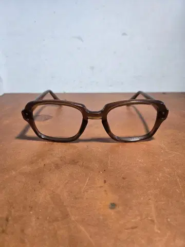 80' USS 밀리터리 아이웨어 BROWN 빈티지 안경