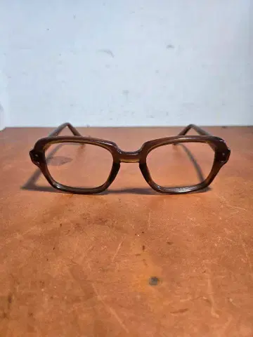80' USS 밀리터리 아이웨어 BROWN 빈티지 안경