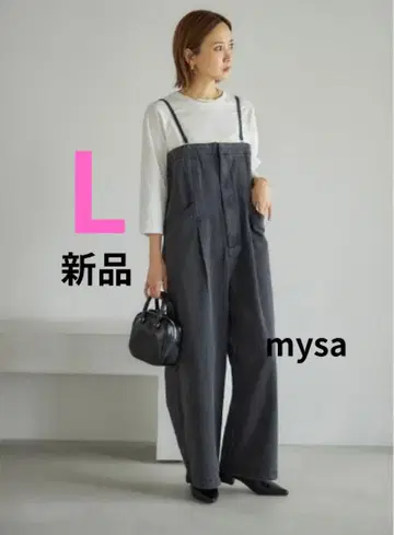 [새상품] 시마무라 다나카 리나 mysa 데님 올인원 L 사이즈 그레이
