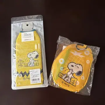 파인아메 스누피 에코백&병 커버 세트