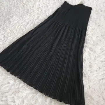롱 스커트 리버서블 2way 꽃무늬 블랙 프리 사이즈