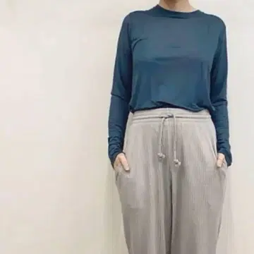 LONG SLEEVE TEE billow blue | baserange