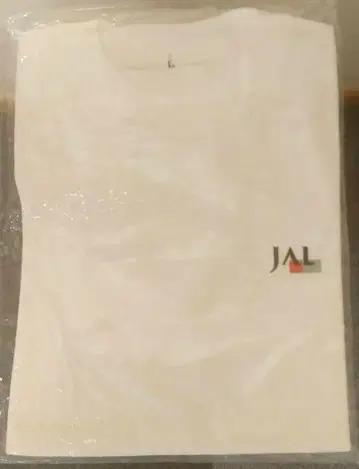 JAL 화이트 T셔츠 L 사이즈
