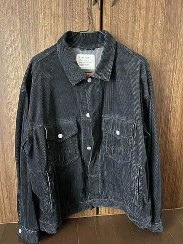 코듀로이 자켓 블랙