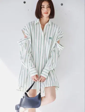 SNIDEL ORGANICS 셔츠 미니 원피스