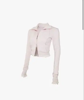 S 트랙 저지 재킷 레이스 핑크