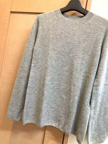 두 번째 클래스 라 클래스 니트 그레이 새상품 캐시미어