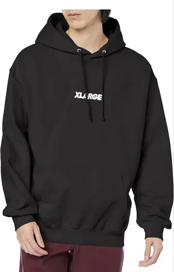 XLARGE 블랙 후드 부착 후드티