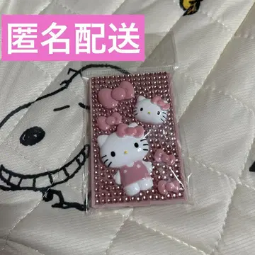 로리즈팜 퀼팅 데코 미니 거울 핑크 헬로키티