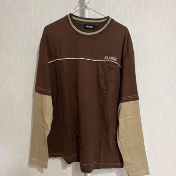 XLARGE 브라운 긴팔 티셔츠 L