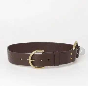 J&M DAVIDSON 다크 브라운 가죽 벨트