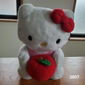 헬로키티 사과 봉제 인형