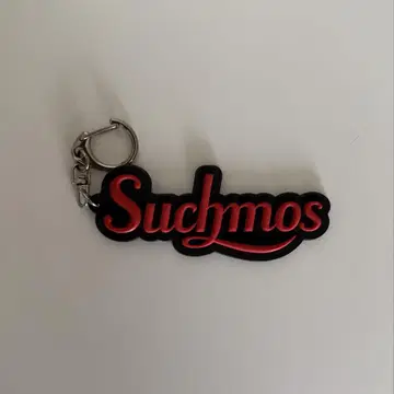 Suchmos 로고 러버 키링 RED