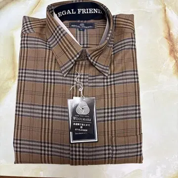 REGAL FRIEND 긴팔 셔츠 L 브라운 계열 체크