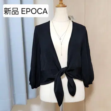택 포함 새상품 정가 40,950엔 EPOCA 니트 가디건 블랙 44T
