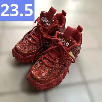 새상품급 Romel Cheo 로멜체오 통굽 스니커즈 글리터 23.5