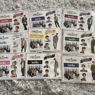 Snow Man 1st Anniversary 스티커 9장 세트