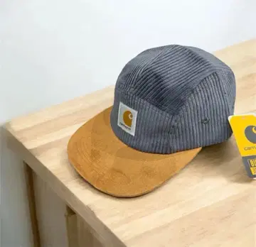 Carhartt 코듀로이 캡 그레이/브라운