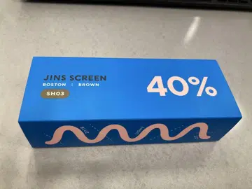 [ 미사용 새상품 ] JINS SCREEN SH03 브라운 40% 컷