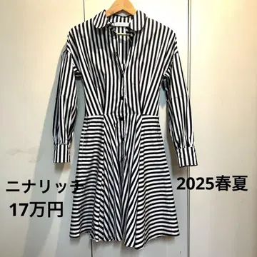 니나리치 2025 봄/여름 스트라이프 원피스 새상품