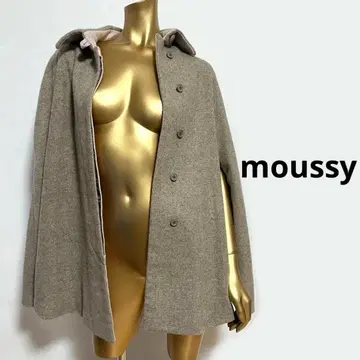[ 2318 ] moussy 케이프 코트 판초 F