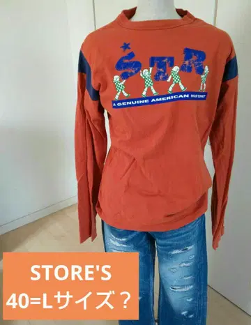 STORE'S 오렌지 긴팔 T셔츠 여아