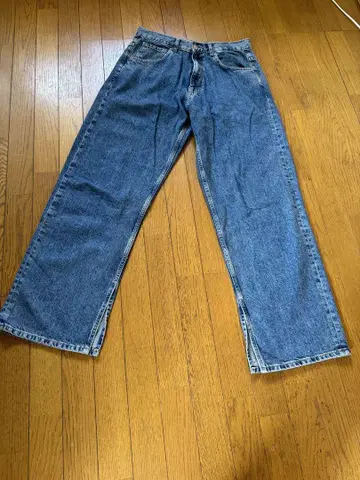 ZARA 슬릿 배기 데님 팬츠 새상품