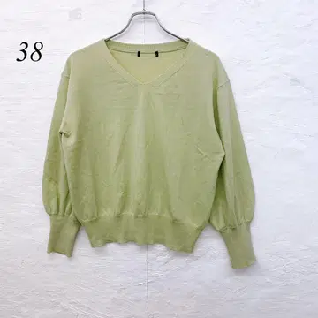 e5403 세라돈 컬러 V넥 니트 여성용 38 사이즈 파스텔 컬러