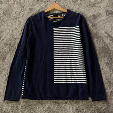 [ USED ] ARMANI EXCHANGE 보더 니트 네이비 해외 L