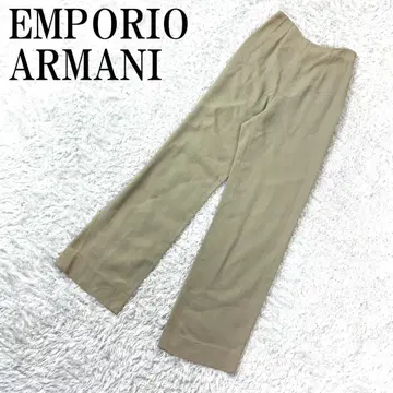 엠포리오 아르마니 캐주얼 팬츠 면 슬랙스 베이지 38 B229