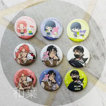 신경 쓰이는 사람이 남자가 아니었다 산리오 캔뱃지 컴플리트 세트