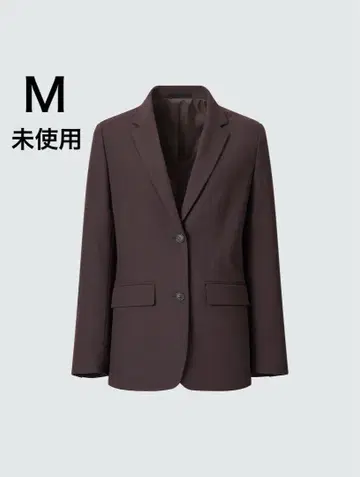 유니클로 테일러드 자켓 브라운 M