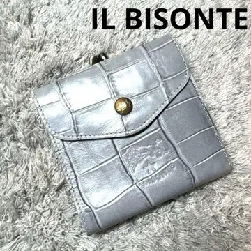IL BISONTE 일비종떼 3단 폴더형 지갑 천연 가죽 가마구치
