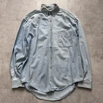 L.L.Bean 데님 셔츠 캐나다제 M 긴팔 90s 빈티지