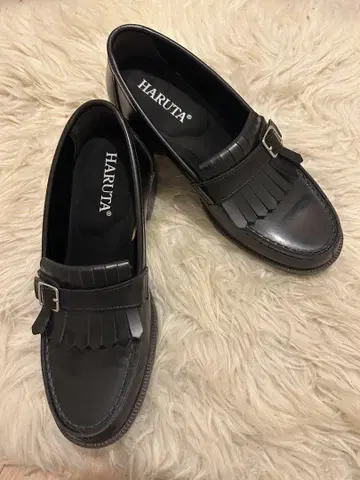 HARUTA 블랙 로퍼