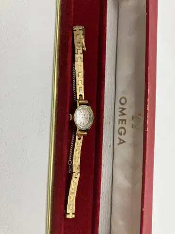 OMEGA 골드 수동 와인딩 손목시계