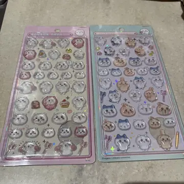 치이카와 (먼작귀) 모자 꽁지 드롭 씰 2개 세트